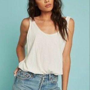 Free People Sydney Cream Tank Lace Bodysuit Medium